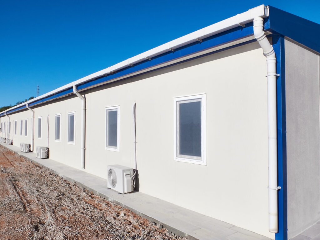 Modular prefab clinic building exterior