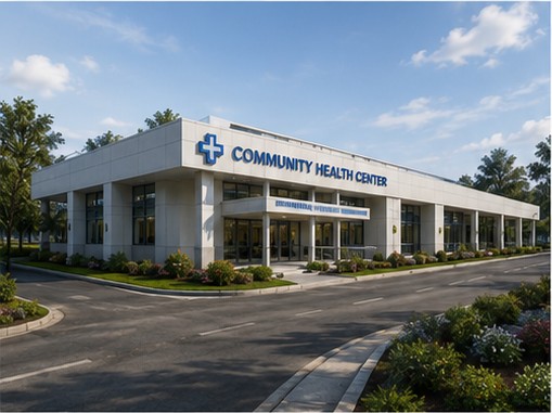 Community health centre render